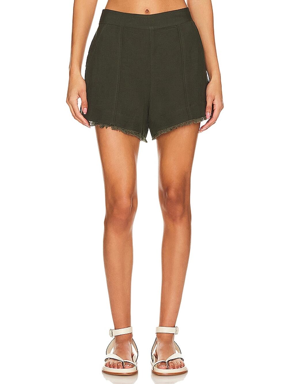 Simkhai Tailored Winter Green Dax Shorts Size S